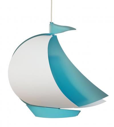 Lampe Suspension Chambre d'enfant Bateau Bleu
