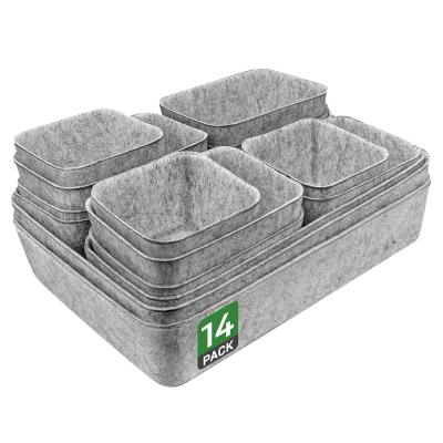 Lot de 14 organiseurs de tiroirs pour commode de 80 cm, bo�tes de rangement e...