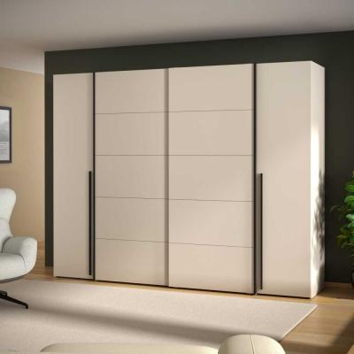 Armoire   D�cor Sable  2 portes battantes   2 portes coulissantes   L270 x P61 x