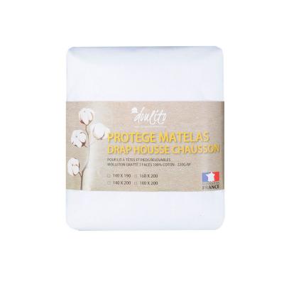 Prot�ge matelas 140x200 cm lit electrique Doulito   Made in France   Coton   Bla