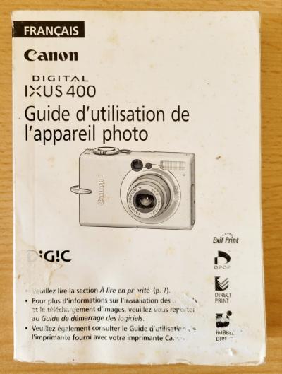 Canon original Digital Ixus 400 Mode d'emploi