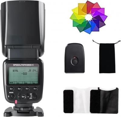 Flash Photoolex FK580c   GN58 HSS 1-8000s ETTL   neuf   compatible Canon EOS