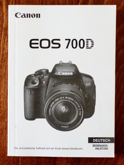 Canon original bedienungsaleitung EOS 700 D (deutsch)