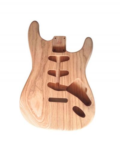 G PARTS Stratocaster Guitar Body Ash, 2 Piece, Unfinished, Lightweight