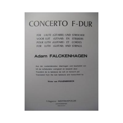 FALCKENHAGEN Adam Concerto F Major Piano Guitar 1973