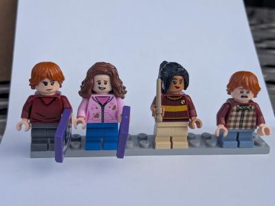 LEGO Harry Potter NEUF   Hermione Rose, Ron (x2), Katie Bell Quidditch