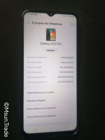 SAMSUNG Galaxy A23 5G Noir 64Go