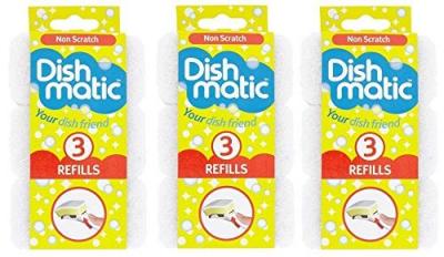 Lot de 9 �ponges de nettoyage antirayures, blanc