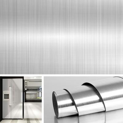 Papier Adh�sif en Acier Inoxydable Effet Nickel Bross� de 40CM 5M Cr�dence Ad...