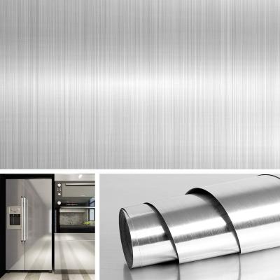 Papier Peint Adh�sif en Acier Inoxydable de 40CM 10M Effet Nickel Bross� Rev�...