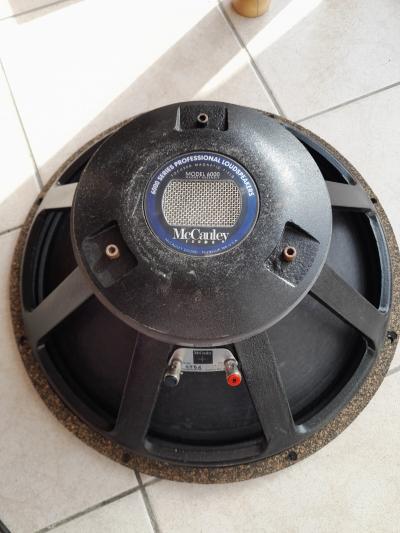 haut parleur bass subwoofer McCauley serie 6000 18 pouces 46cm introuvable sono