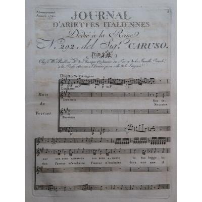 Caruso Luigi Non Temer Non Sono Amante Canta Orchestra 1791