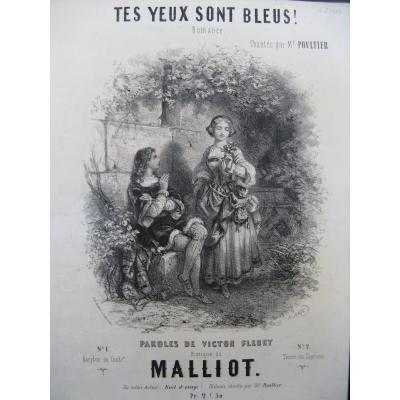 Malliot Tes Occhi Sono Blu Canto Piano ca1850