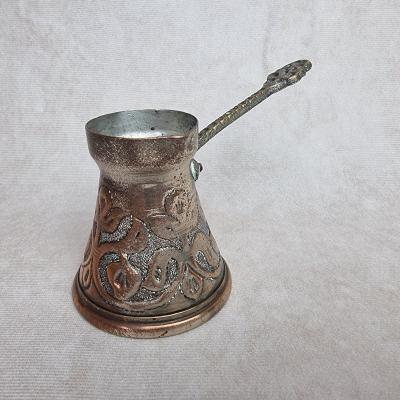 Cafeti�re Cezve Sarajevo Vintage   M�tal Grav�   Artisanat Yougoslavie