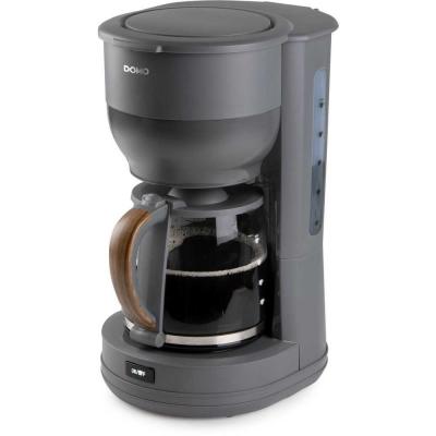 Cafetiere filtre   DOMO   DO754K   1,25 L   10 tasses   Gris - Bois