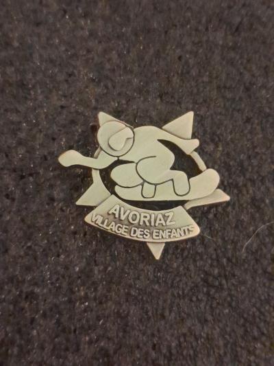 Broche Ski Etoile Couleur Bronze Snowboard Avoriaz Village Des Enfants