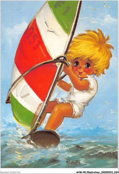 AHWP8 0579   Illustrateur   Les Petits de Michel Thomas   Le Snowboarder
