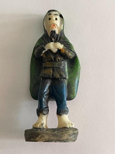 F�ve   Santon Le joueur de fl�te (Soci�t� de Saint Vincent de Paul)