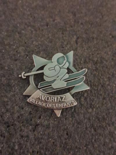 Broche Ski Etoile Couleur Argent� Avoriaz Village Des Enfants