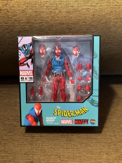 MAFEX SCARLET SPIDER MEDICOM 186 Amazing Spider Man Action Figure #186   Fabuen