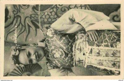 Carte Postale Ancienne   Vietnam   Carte Photo   Une actrice en costume traditio