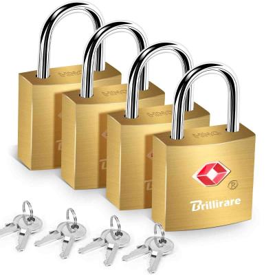 Lot de 4 cadenas de voyage approuv�s par la TSA  En laiton  �tanche  Incassab...