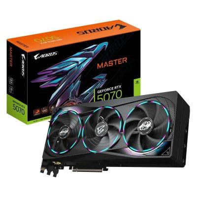 GIGABYTE AORUS GeForce RTX 5070 MASTER 12G Carte Graphique 12 Go GDDR7, 192