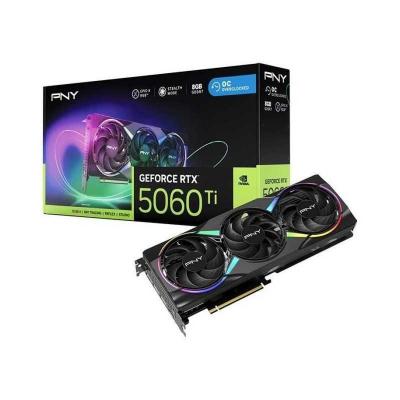PNY   Carte graphique   GeForce RTX  5060 Ti   8GB   ARGB Overclocked Triple Fan
