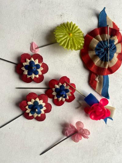 7 Insigne de journ�e  14-18 WW1 poilu  militaria rosette