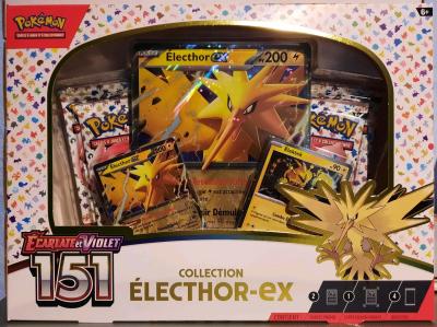Pokemon Coffret Collection Electhor EX 4 booster 151 scell� FR