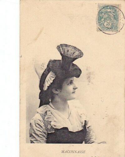 Carte Postale Provenienza France Bourgogne Sa�ne et Loire 71 Folklore Costume