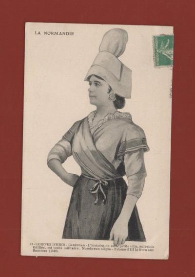 Cartolina Carentan 50 Manche Folklore Costume (D5549)   B-N   Viaggiata