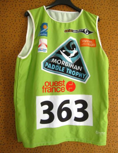 Maillot dossard Morbihan Paddle Trophy 363 Vannes port� vintage   L