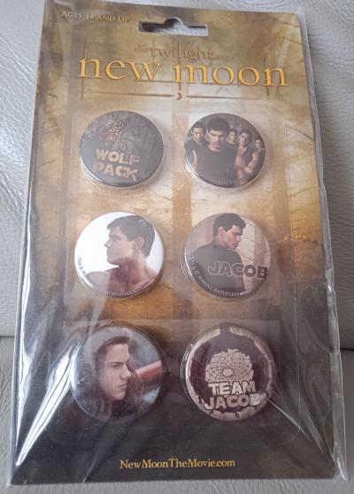 The Twilight saga, New Moon, 6 badges pins �pinglettes