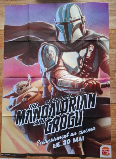 Mandalorian & Grogu 1 poster   autocollants Burger King Star Wars