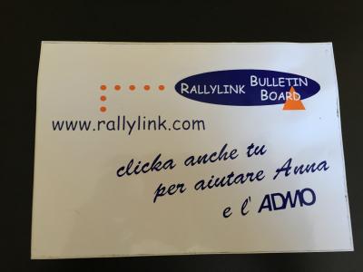 AUTOCOLLANT STICKERS RALLYLINK BULLETIN BOARD MOTORSPORT ITALIA GOODIES PUB