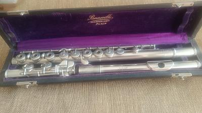 Fl�te traversi�re Bonneville en m�tal argent�