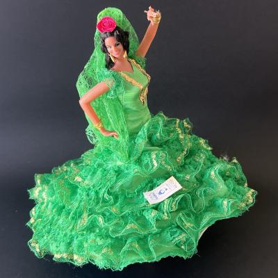 Poup�e Danseuse Espagnole Vintage Marin Chiclana Andalousie Flamenco 26 cm