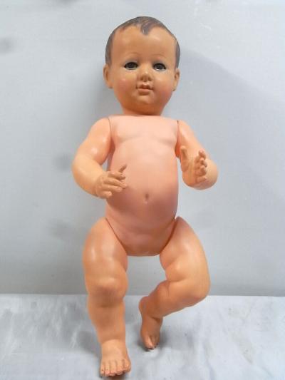 ANCIEN BAIGNEUR TETE D AIGLE CELLULOID BEBE POUPEE POUPON PETITCOLLIN