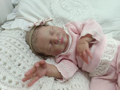 Adorable B�b� Reborn Laura, Poup�e lourde Et lest�e Faite Main