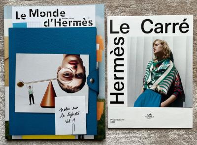 Magazine LE MONDE D'HERM�S, printemps �t� 2022   catalogue LE CARR� HERM�S
