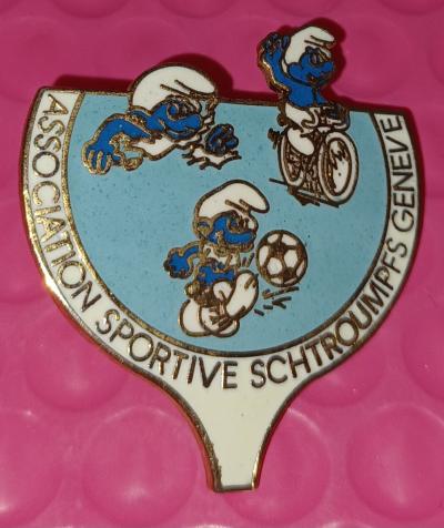 PIN'S SCHTROUMPF ASSOCIATION SPORTIVE DE GENEVE SCHLUMPFE SCHLUMF PITUFOS SMURF