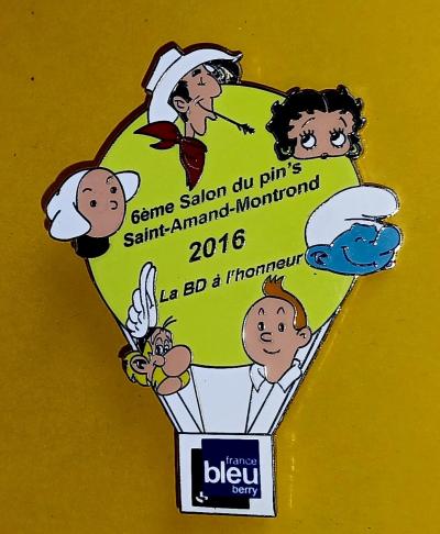 PIN'S SCHTROUMPF 2016 SALON  MONGOLFIERE SCHLUMPFE SCHLUMF PITUFOS SMURF