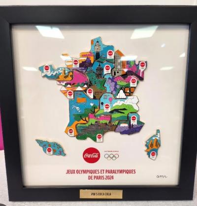 Collection Pin's Coca Cola Jo 2024 R�gions De France  Souvenirs JO 2024