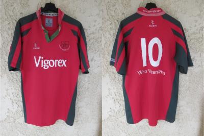 Maillot MAROC Rugby League port� n10 vintage shirt worn Coupe de la M�diterran�e