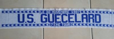 U S Guecelard �charpe football vintage 1997.  72 Sarthe, Pays de la Loire