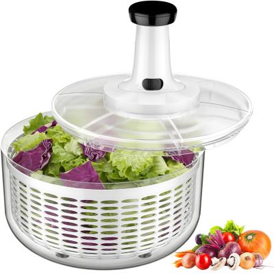 Essoreuse � Salade, 6L Grande Capacit� Essoreuse Salade avec Saladier et Base