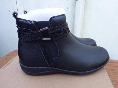 Chaussures bottines boot noir iris� dessus int�rieur cuir DAMART 39 Neuf   bo�te