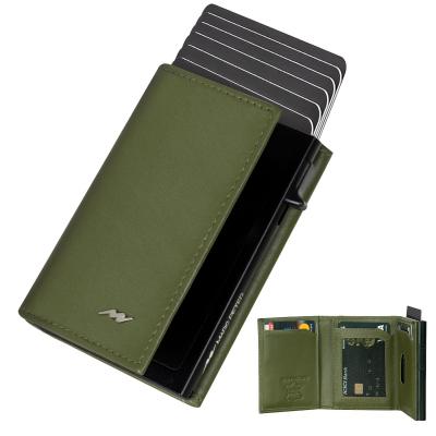 Portefeuille fin pour homme avec compartiment � monnaie et protection RFID, p...