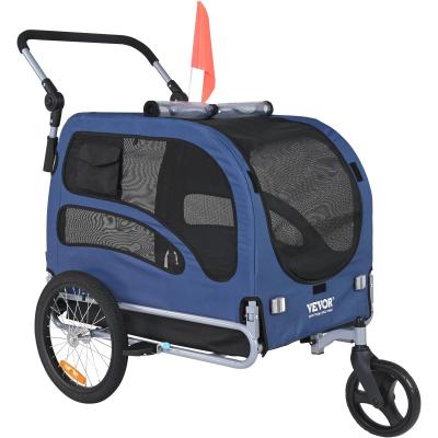 Remorque de V�lo Chien Pliable Charge 45 kg Poussette d'Animaux de Compagnie